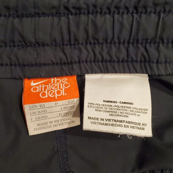 Nike Athletic Shorts Womens Size Medium Navy Blue Drawstring Waist Side Pockets - Picture 9 of 10